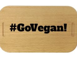 Lunchbox mit Gravur Beispiel Go Vegan