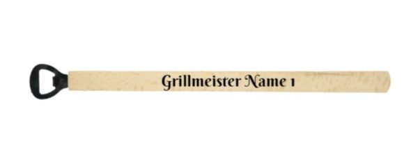 Grillzange mit Gravur Grillmeister + Name