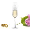Sektglas mit Gravur zur Hochzeit