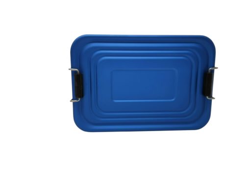 Lunchbox Deckel Aluminium blau