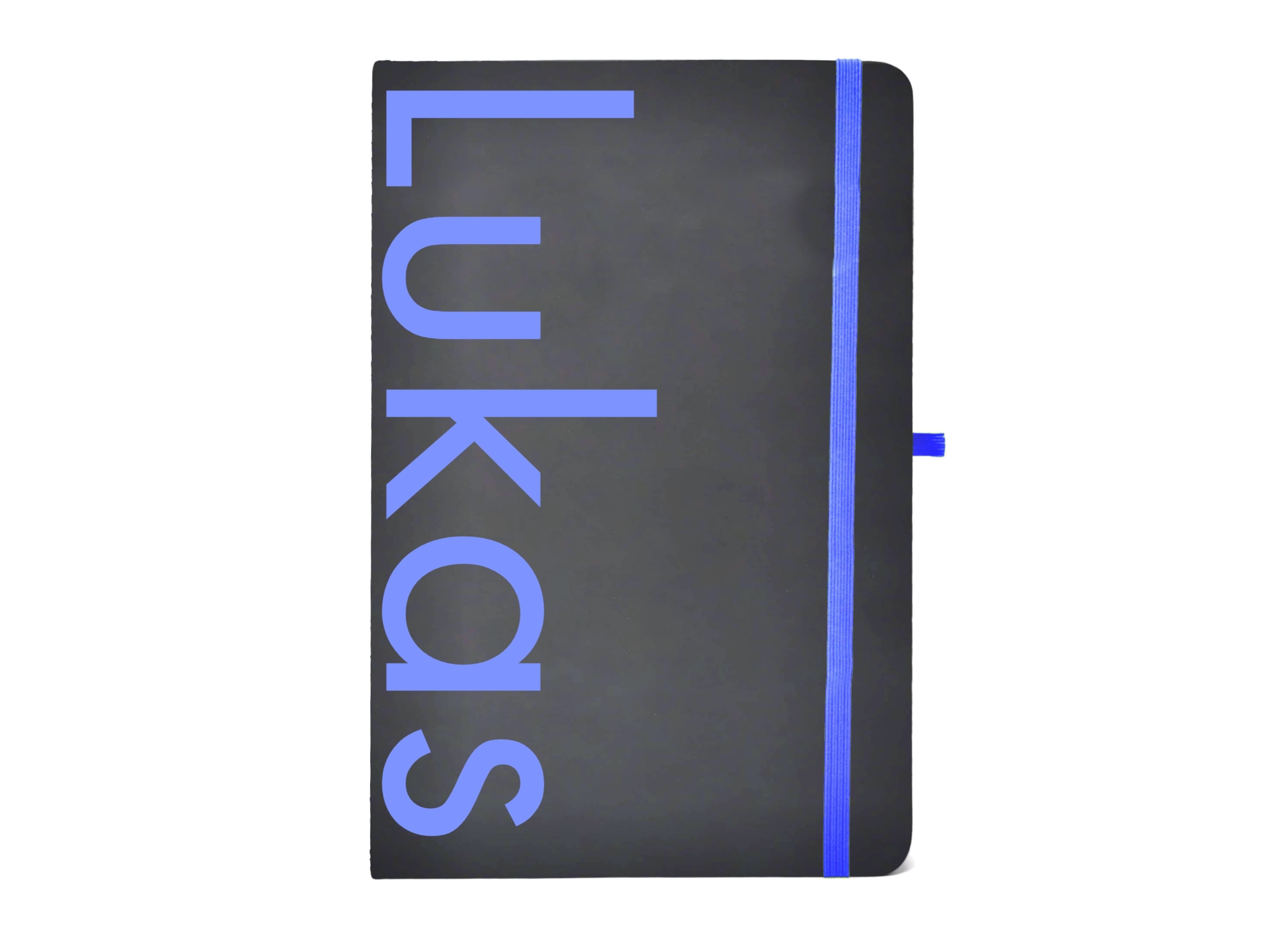Personalisiertes Notizbuch mit Namen Gravurfarbe blau