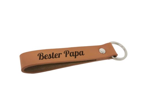 Bester Papa Leder Schlüsselanhänger mit personalisierung