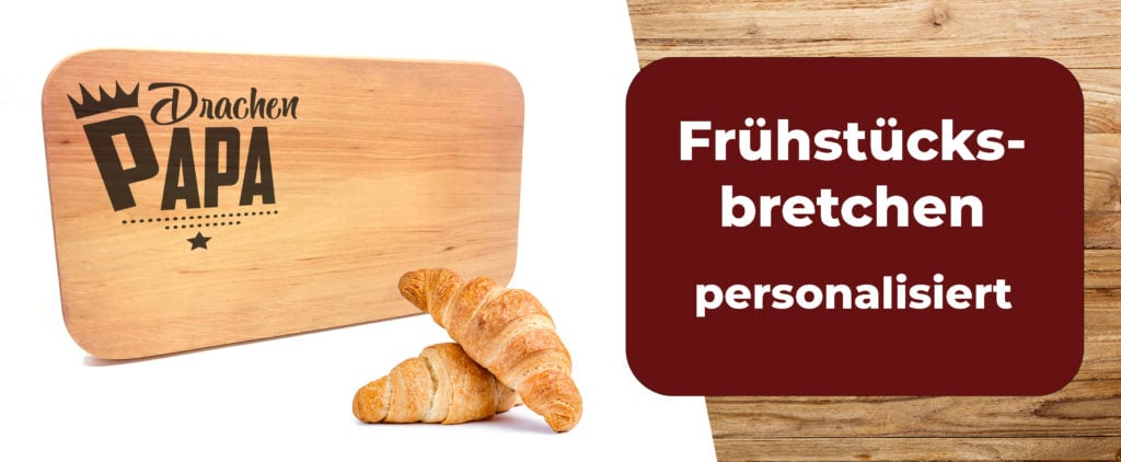 Personalisierte Holz Frühstücksbrettchen mit Gravur online gestalten