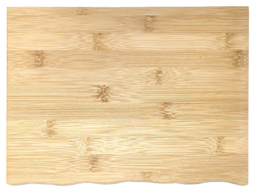 Schneidbrett Bambus Baumkante Gravurfläche