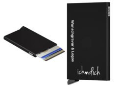 Produktbild Secrid Card Protector black mit gravur