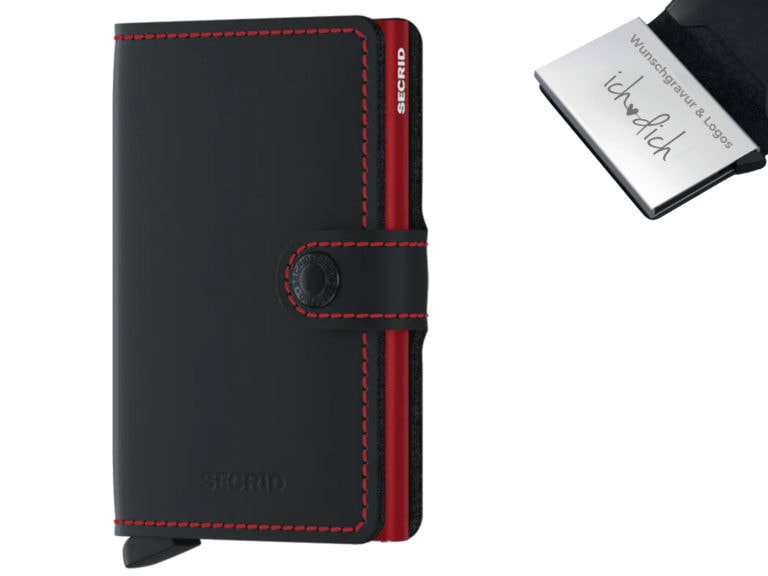Produktbild Wallet Matte Black & Red
