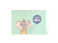 Happy Birthday Postkarte zum Geburtstag Karten Marie Elefant