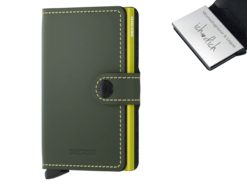 Secrid mini Wallet Matte Green & Lime mit Gravur