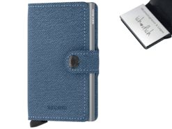 Secrid mini wallet mit Gravur jeans blue style twist