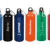 Personalisierte Aluminium Trinkflasche mit Gravur verschiedene Farben Sportflasche
