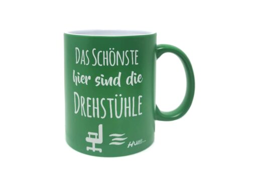 Tasse mit Gravur grün