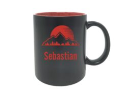 Namenstasse Tasse mit Namen Gravur rot