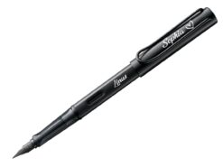 Lamy AL-star black Schwarz mit Gravur auf Füller und Kappe Namen