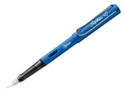 Lamy AL-star oceanblue dunkelblau mit Gravur auf Füller und Kappe Namen